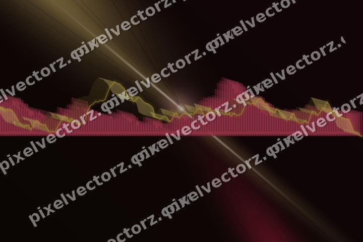 Leuchtender Neon Diagramm Hintergrund in Rosa und Rot