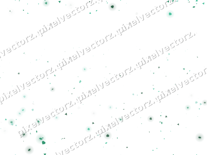 Nahtloser Randglitzer aus Herzen und Tropfen auf transparentem Grund