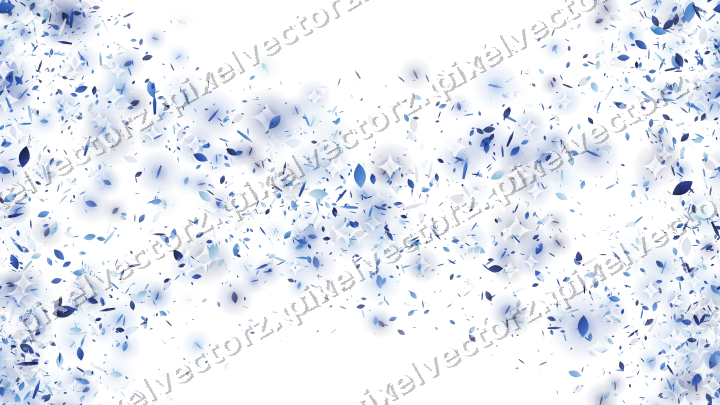 Nahtloser Glitzerkranz in Blau und Türkis auf transparentem Grund
