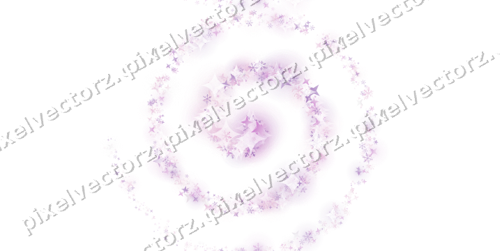 Nahtlose Glitzerspirale in Magenta und Violett auf transparentem Grund