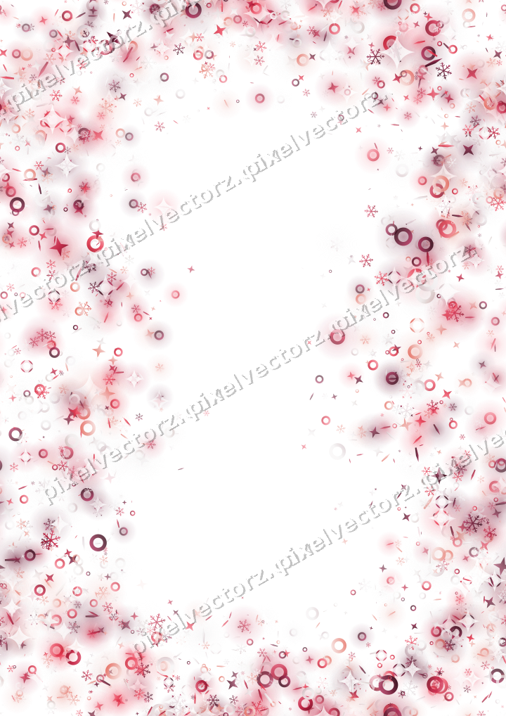 Nahtloser Glitzerkranz in Rosa und Rot auf transparentem Grund