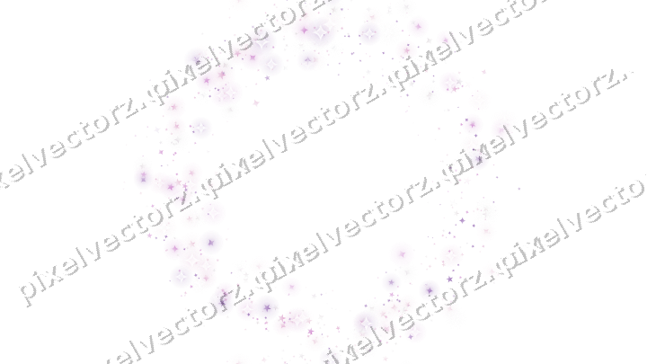 Nahtloser Glitzerkranz aus Sternen und Funken auf transparentem Grund