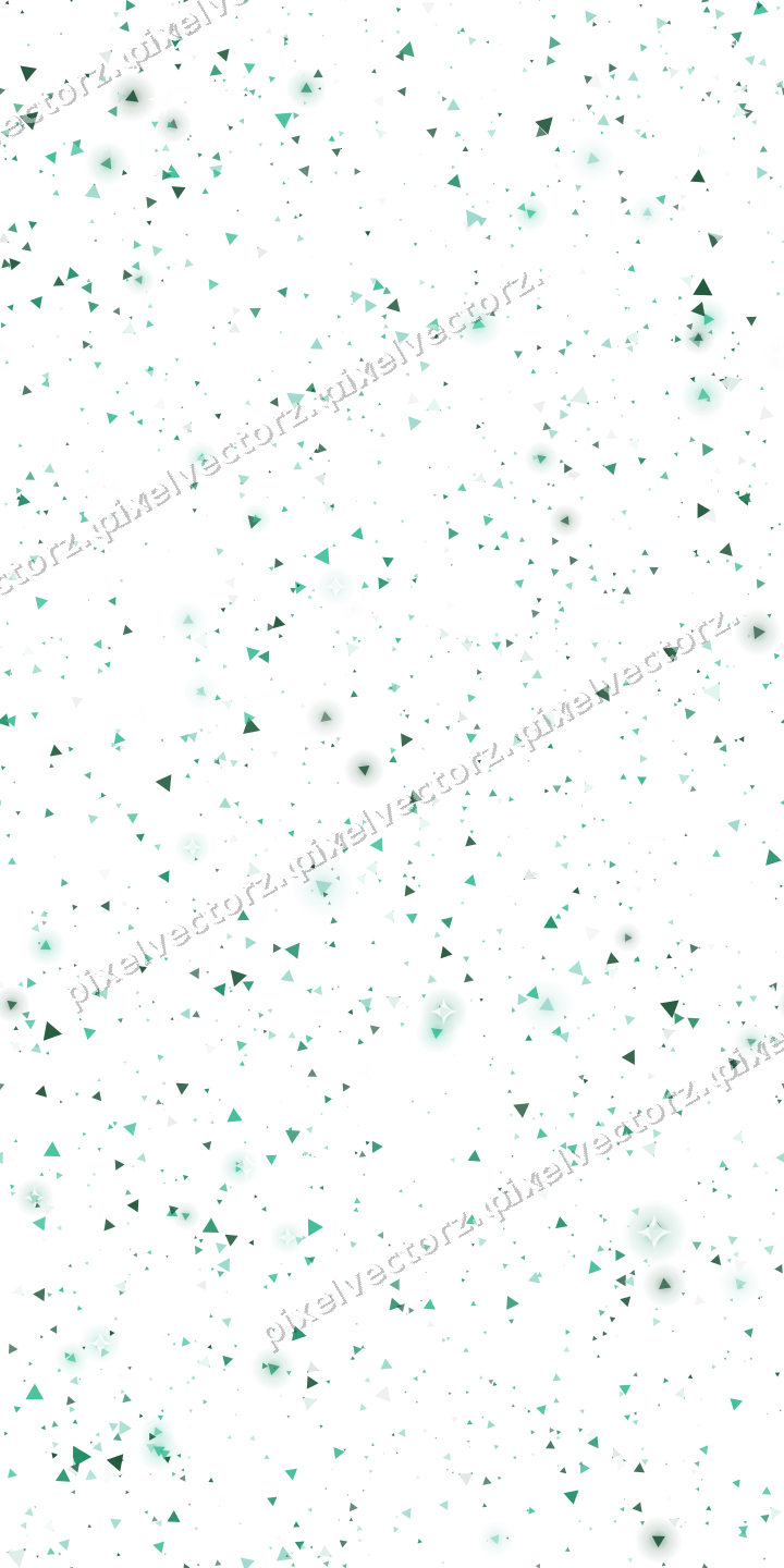 Nahtlose Glitzerstreuung aus Dreiecken auf transparentem Grund