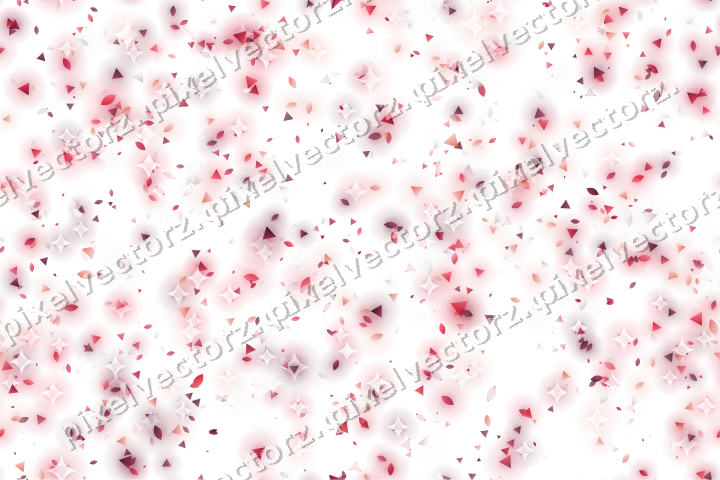 Nahtlose Glitzerstreuung in Rosa und Rot auf transparentem Grund