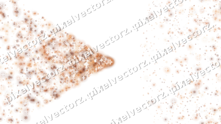 Nahtloser Glitzerfächer aus Schneeflocken auf transparentem Grund