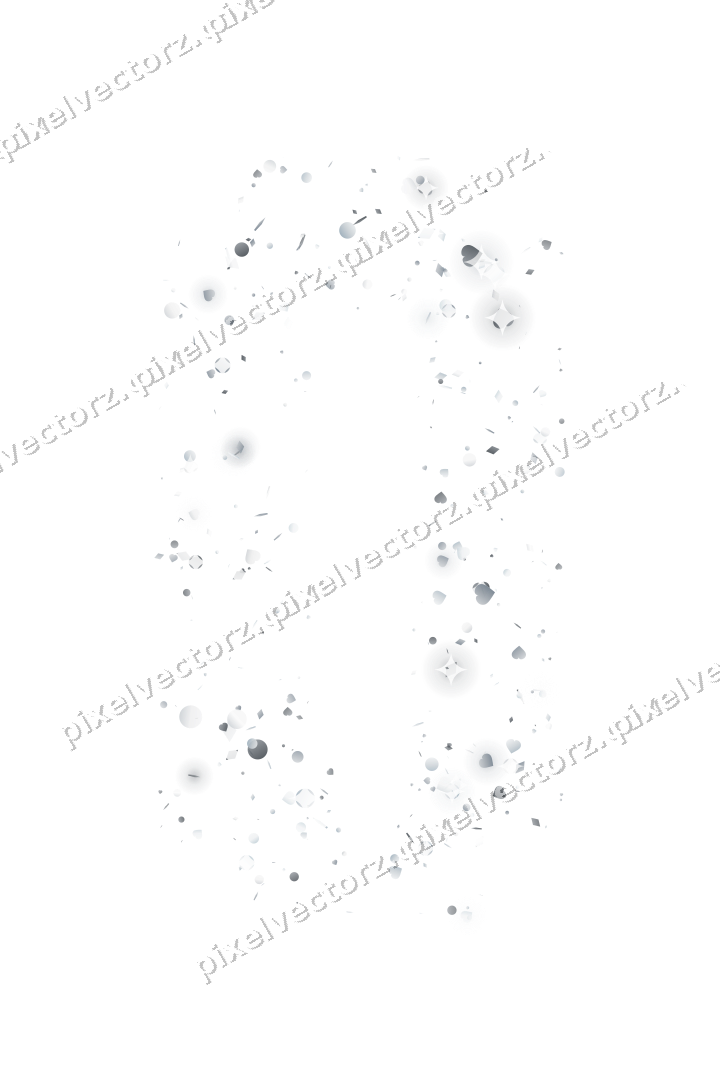 Nahtloser Glitzerrahmen aus Herzen und Punkten auf transparentem Grund