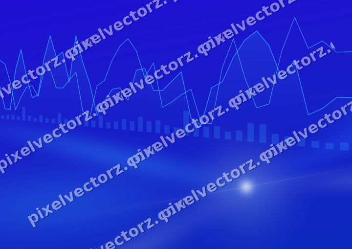 Leuchtender Neon Diagramm Hintergrund in Türkis und Blau