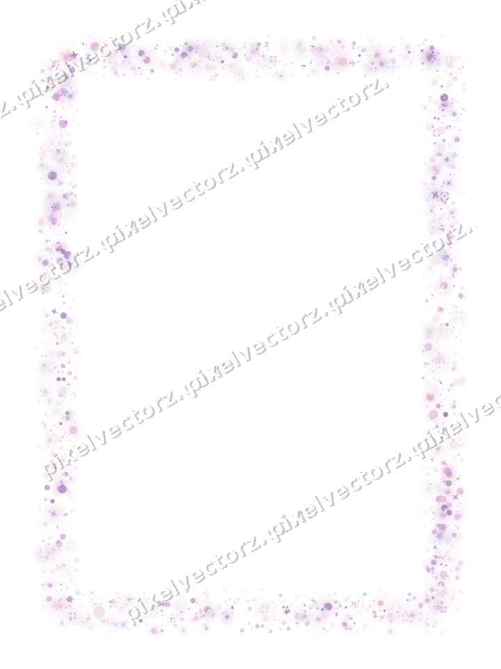Nahtloser Glitzerrahmen in Magenta und Violett auf transparentem Grund