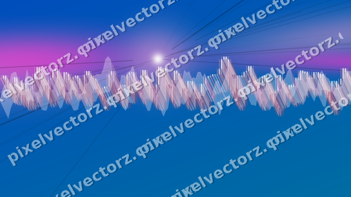 Leuchtender Neon Diagramm Hintergrund in Magenta und Violett