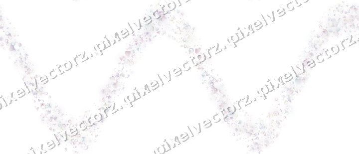 Nahtlose Glitzerwelle in Blassrosa auf transparentem Grund