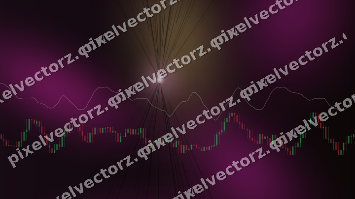 Leuchtender Neon Diagramm Hintergrund in Magenta und Bernstein