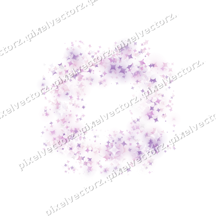Nahtloser Glitzerrahmen aus Funken in Magenta auf transparentem Grund