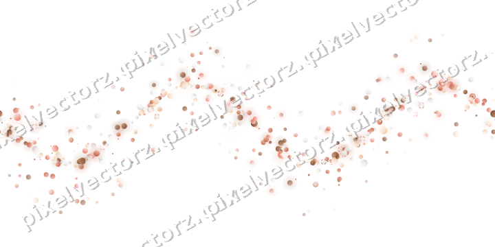 Nahtlose Glitzerwelle aus Punkten in Orange auf transparentem Grund