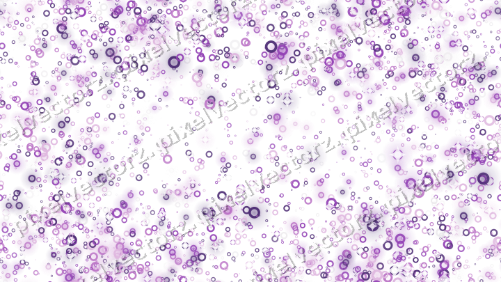 Nahtloser Glitzerkranz aus Ringen in Violett auf transparentem Grund