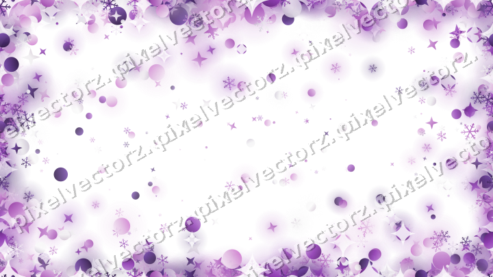 Nahtlose Glitzervignette in Violett auf transparentem Grund
