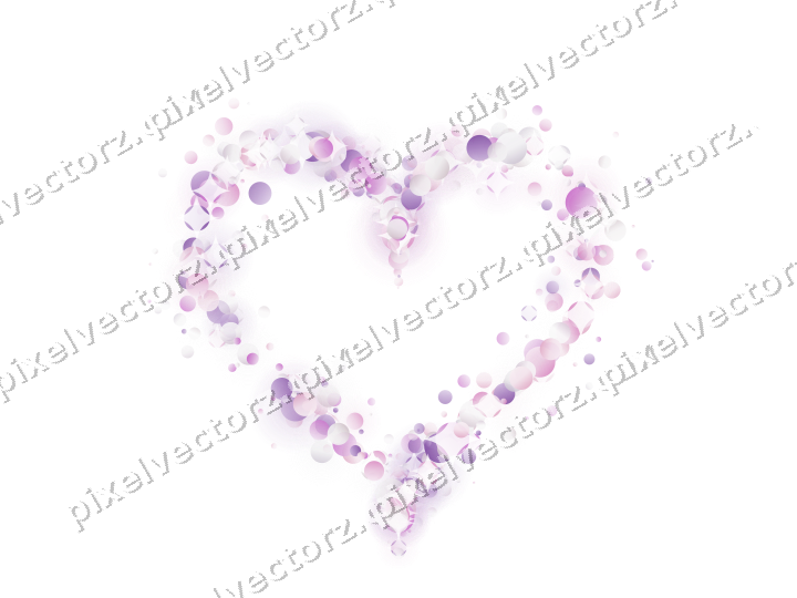 Nahtloses Glitzerherz aus Punkten in Magenta auf transparentem Grund