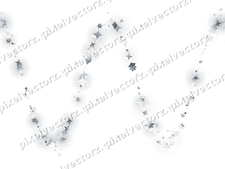 Nahtlose Glitzerwelle aus Sternen und Funken auf transparentem Grund
