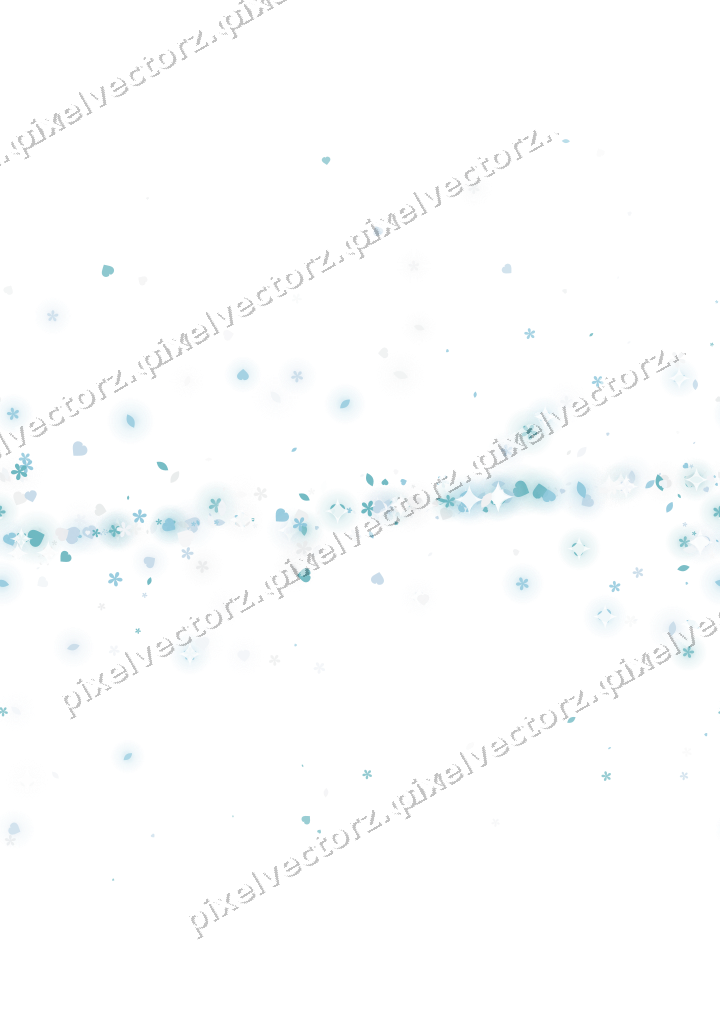 Nahtloses Glitzerband aus Herzen und Blüten auf transparentem Grund
