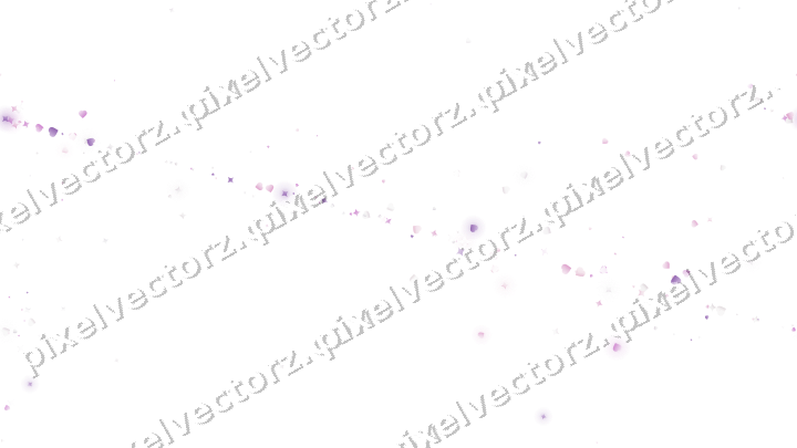 Nahtloses Glitzerband aus Funken und Herzen auf transparentem Grund