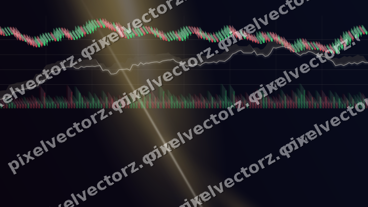 Leuchtender Neon Diagramm Hintergrund in Bernstein und Blau