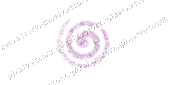 Nahtlose Glitzerspirale aus Rauten in Magenta auf transparentem Grund