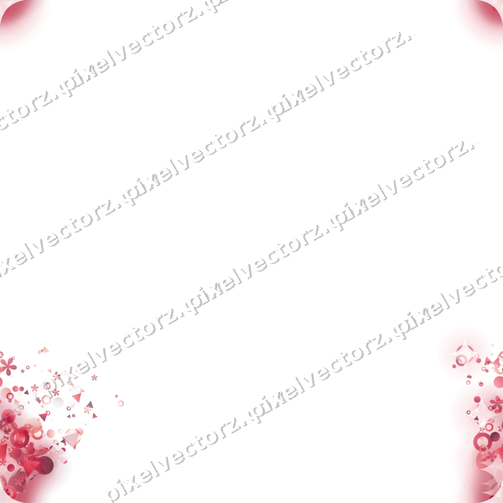 Nahtloser Glitzerfächer aus Blüten und Punkten auf transparentem Grund