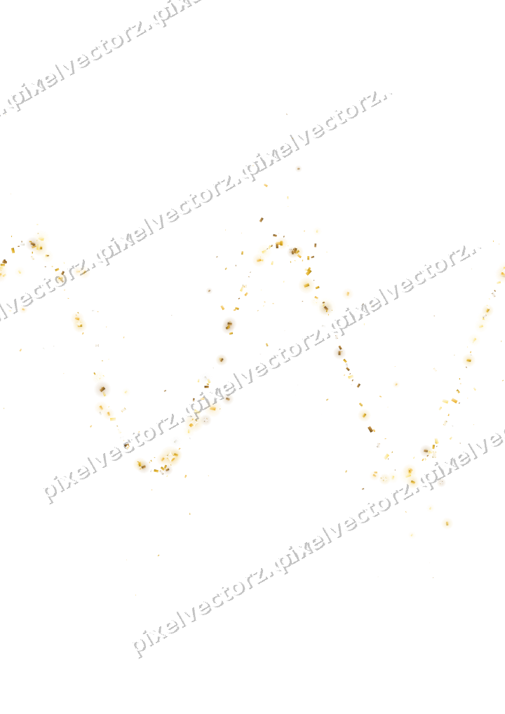 Nahtlose Glitzerwelle aus Konfetti auf transparentem Grund