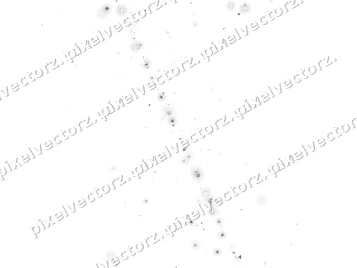 Nahtloses Glitzerband aus Sternen und Funken auf transparentem Grund