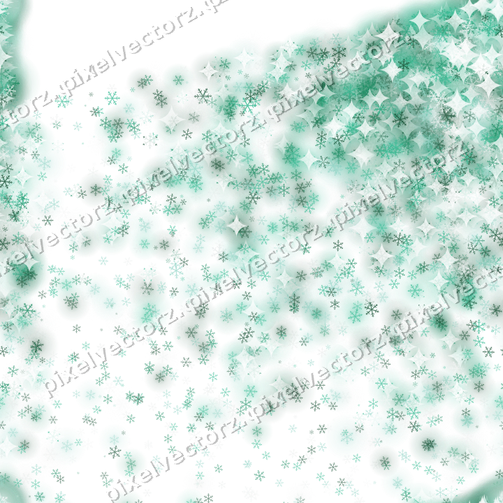 Nahtloser Glitzerfächer aus Schneeflocken auf transparentem Grund