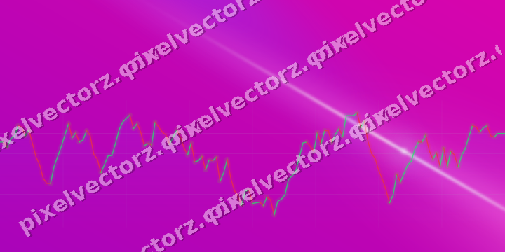 Leuchtender Neon Diagramm Hintergrund in Violett und Blau