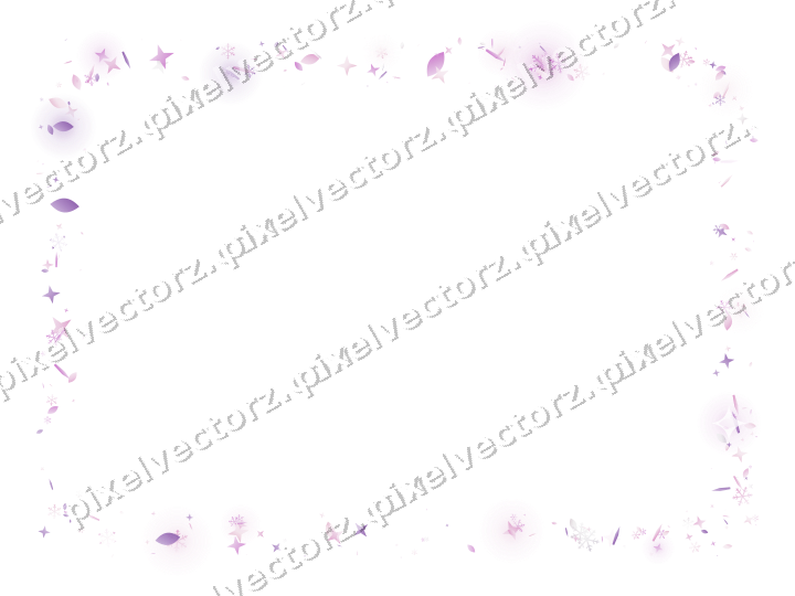 Nahtloser Glitzerrahmen in Magenta und Violett auf transparentem Grund