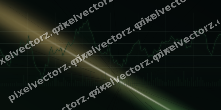 Leuchtender Neon Diagramm Hintergrund in Grün und Bernstein