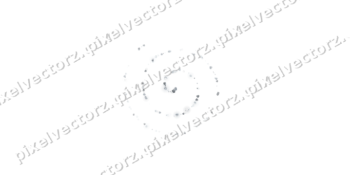 Nahtlose Glitzerspirale aus Herzen auf transparentem Grund