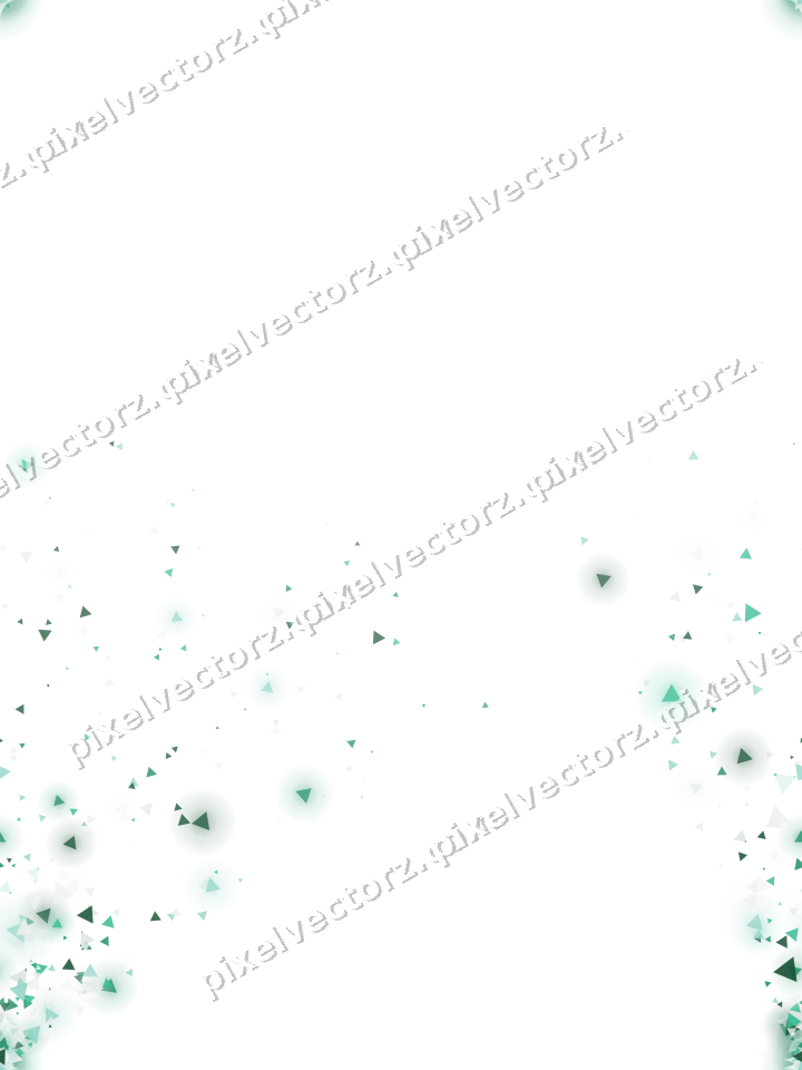 Nahtloser Glitzerfächer aus Dreiecken auf transparentem Grund