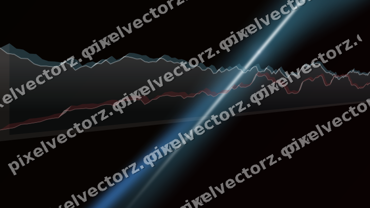 Leuchtender Neon Diagramm Hintergrund in Blau und Rot