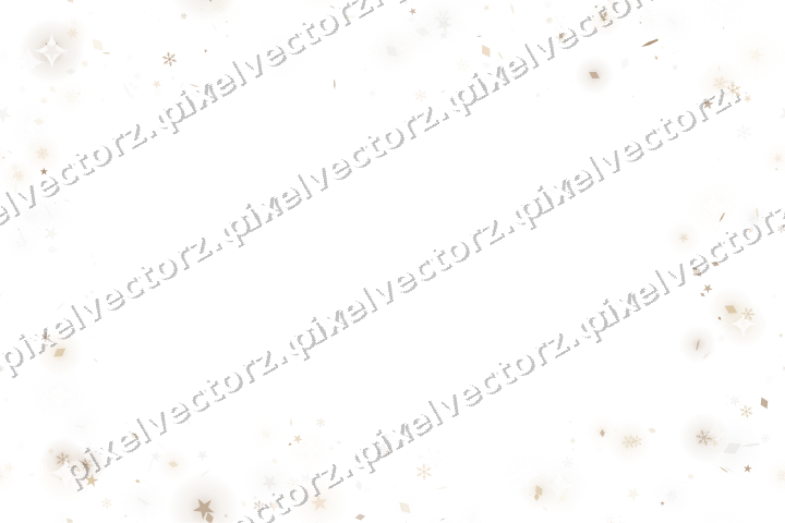 Nahtloser Glitzerrahmen in Bernstein auf transparentem Grund