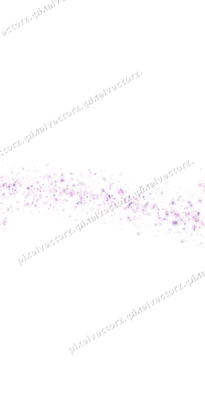 Nahtloser Glitzerbogen aus Sternen in Magenta auf transparentem Grund