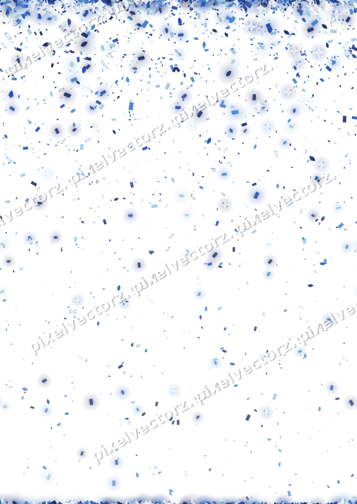 Nahtloser Glitzerregen in Blau und Türkis auf transparentem Grund