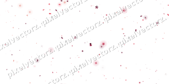 Nahtlose Glitzerstreuung in Rosa und Rot auf transparentem Grund