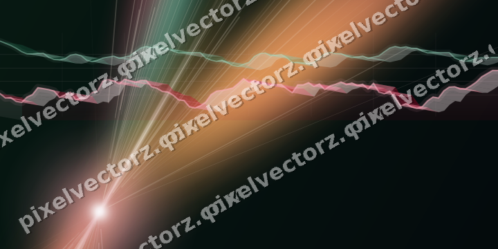 Leuchtender Neon Diagramm Hintergrund in Rosa und Bernstein