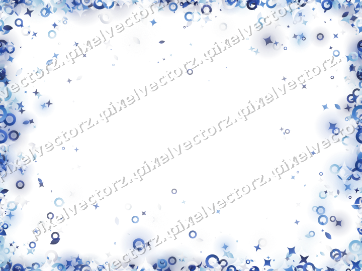 Nahtlose Glitzervignette in Blau und Türkis auf transparentem Grund