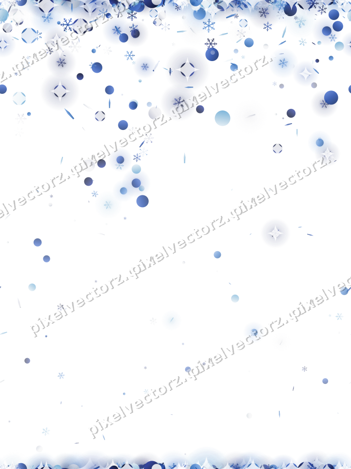 Nahtloser Glitzerregen in Blau und Türkis auf transparentem Grund
