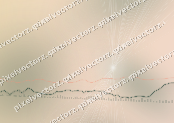 Zarter Pastell Diagramm Hintergrund in Dunkelgrün und Orange