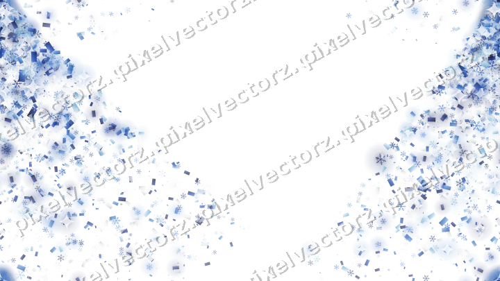 Nahtloser Glitzerfächer in Blau und Türkis auf transparentem Grund