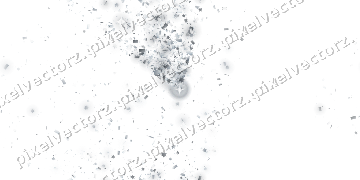 Nahtloser Glitzerfächer in Blassblau auf transparentem Grund