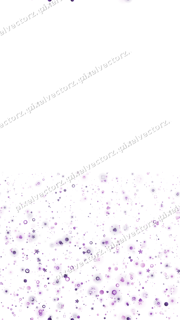 Nahtloser Glitzeraufstieg in Violett auf transparentem Grund