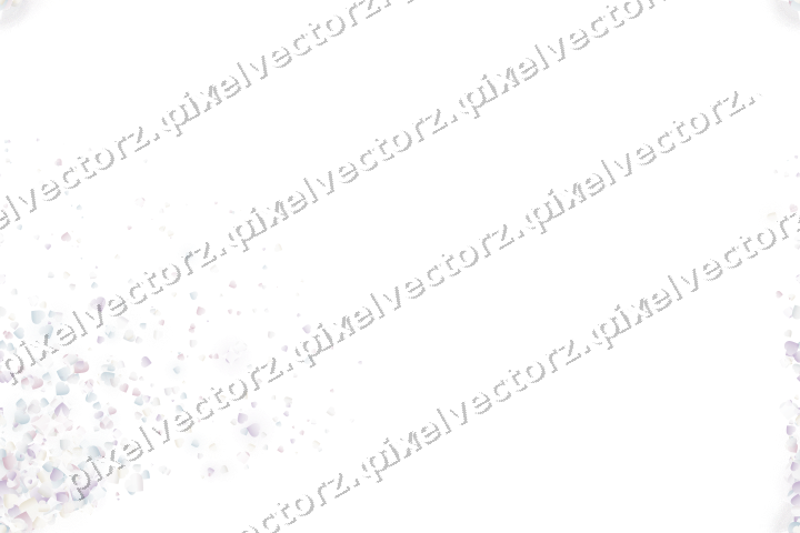 Nahtloser Glitzerfächer aus Herzen auf transparentem Grund