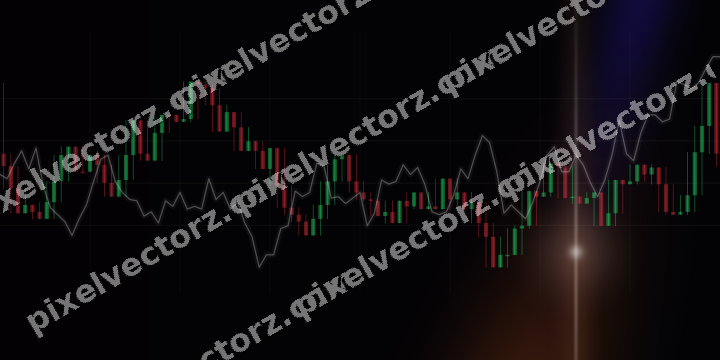 Leuchtender Neon Diagramm Hintergrund in Orange und Blau