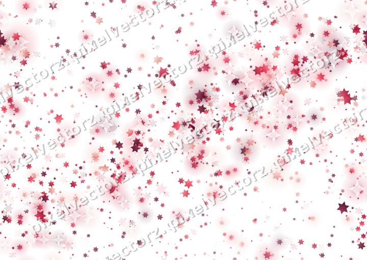 Nahtloses Glitzerband aus Sternen in Rosa auf transparentem Grund