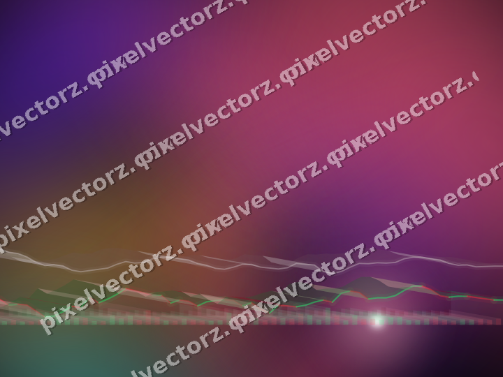 Leuchtender Neon Diagramm Hintergrund in Rosa und Bernstein